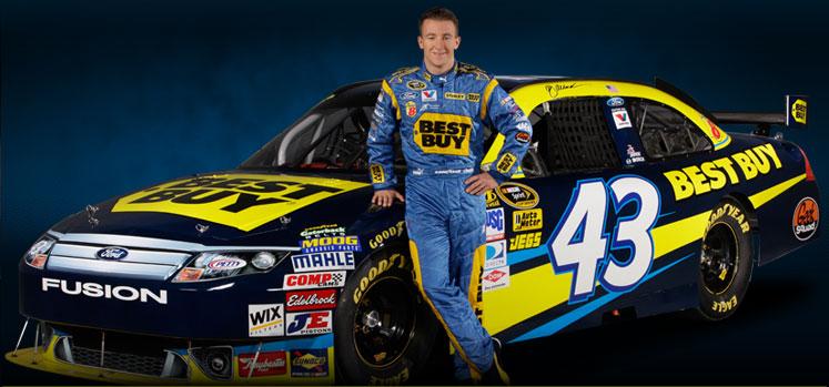 A.J. Allmendinger from Los Gatos, CA and the #43 Best Buy Ford