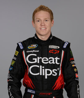 Brad Sweet, driver of the #32 Great Clips Turner Motorsports Chevy Truck