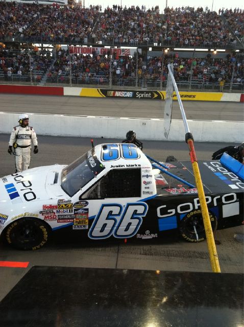 A Pitstop by Justin Marks of Rocklin, California in the #66 Go Pro Chevrolet Truck.