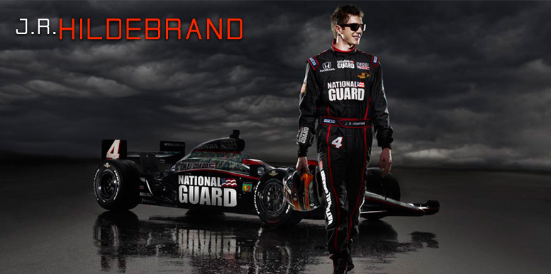 J.R. Hildebrand from Sausalito, CA driver of the #4 Panther Racing Indy car.