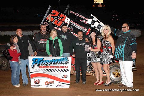 Colby Wiesz the "Colfax Comet" back in victory lane in Placerville.