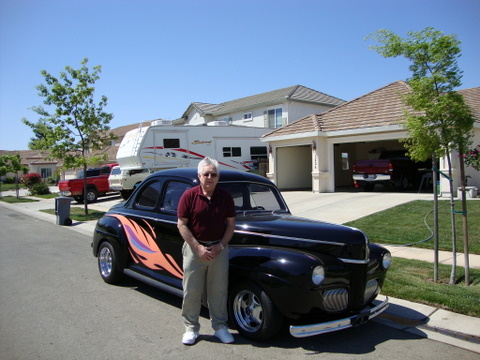 Jim Martin of Yuba City and his 1941 Ford.