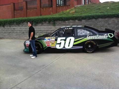 T.J. Bell from Sparks, NV and the No. 50 Green Smoke Chevrolet.
