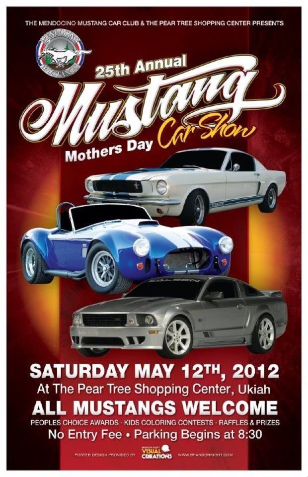 Mendocino Mother's Day Mustang Show in Ukiah, CA.