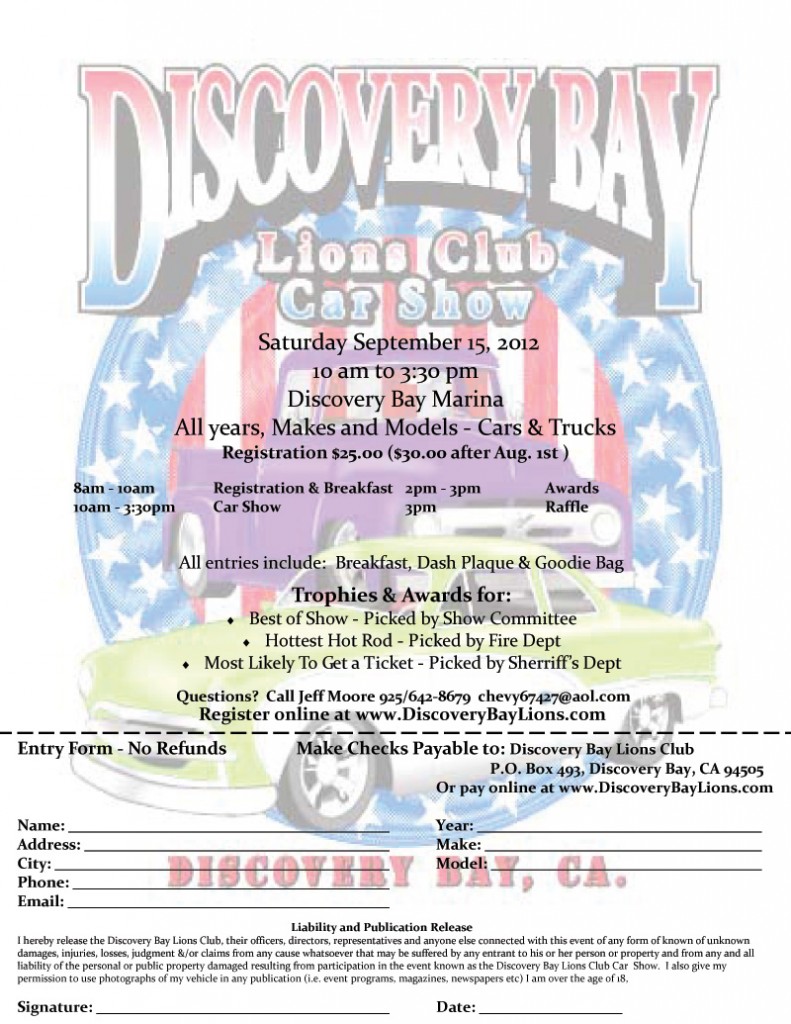 Discovery Bay Lions Club Car Show