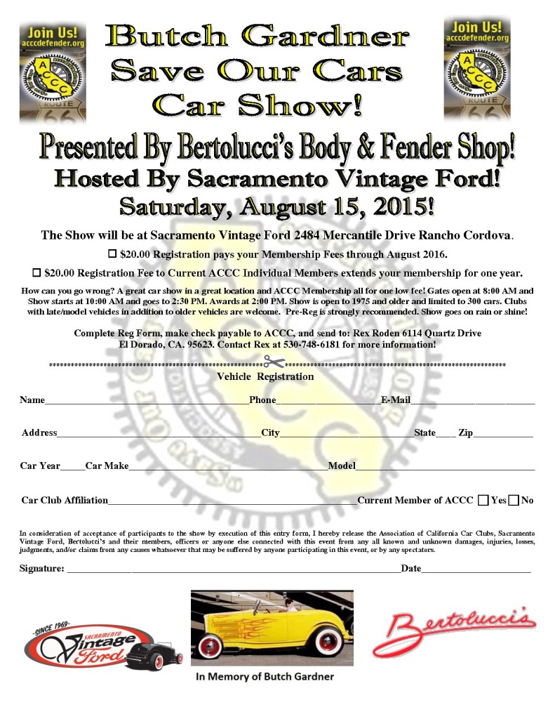 Butch Gardner Save Our Cars Car Show