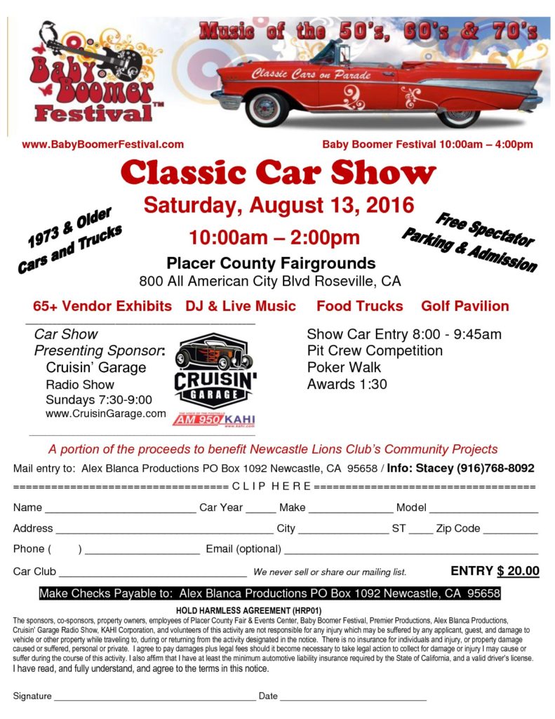 Baby Boomer Festival Classic Car Show