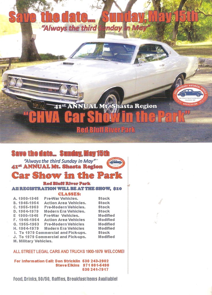 Red Bluff Car Show in the Park