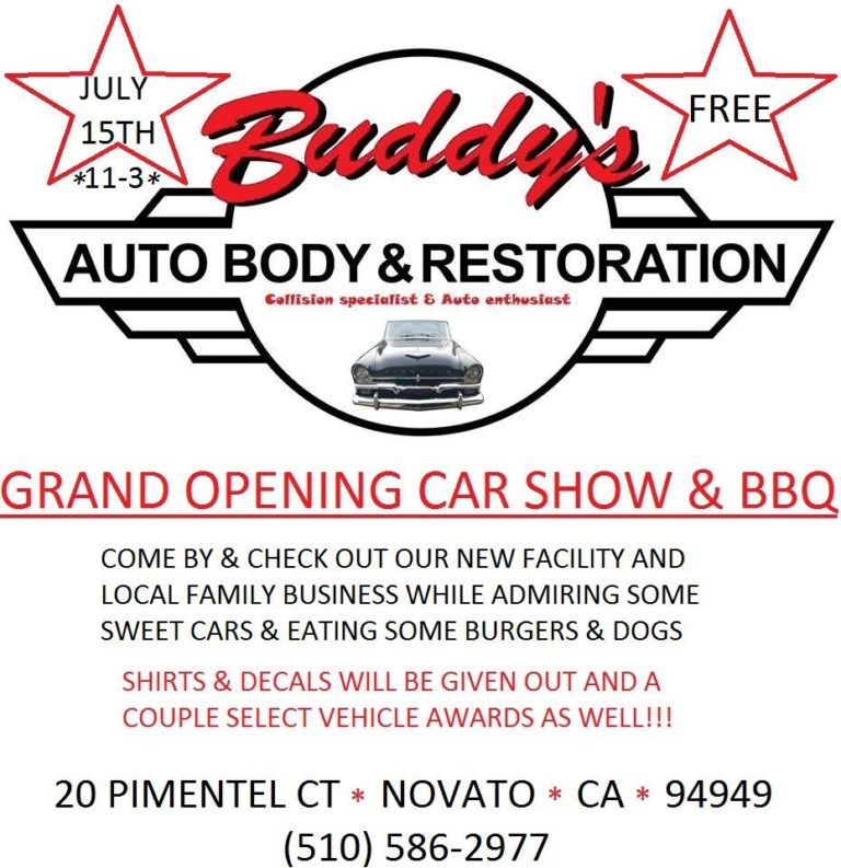 Buddy's Auto Body Grand Opening Car Show NorCal Car Culture