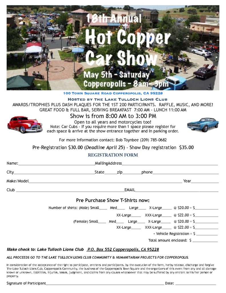 Hot Copper Car Show