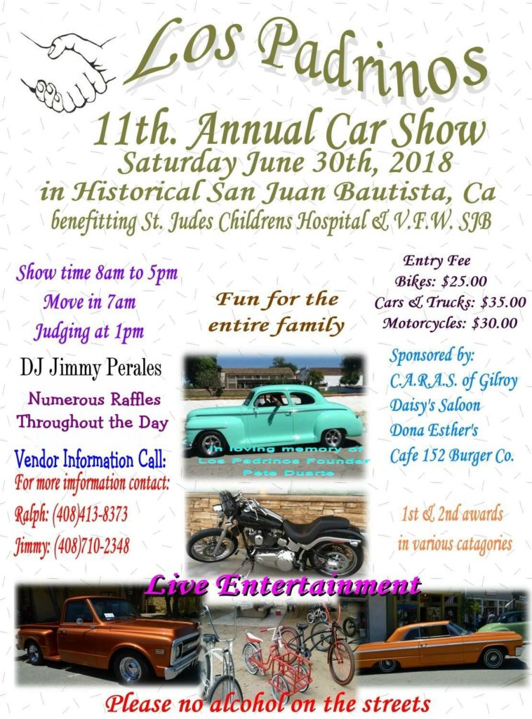 Los Padrinos Car Show in San Juan Bautista