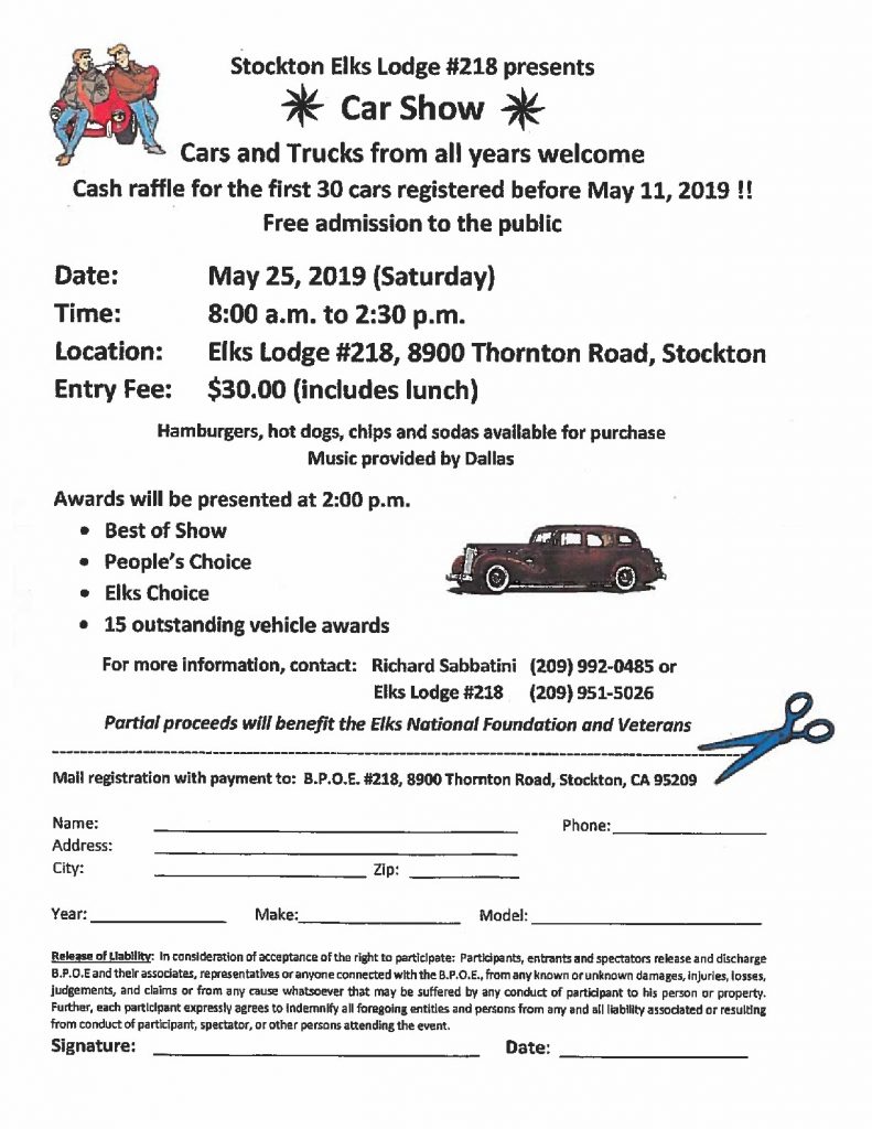 Stockton Elks Lodge Car Show