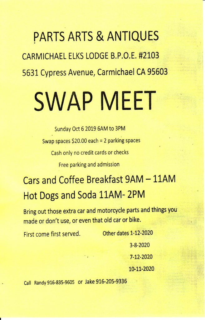 Carmichael Elks Swap Meet