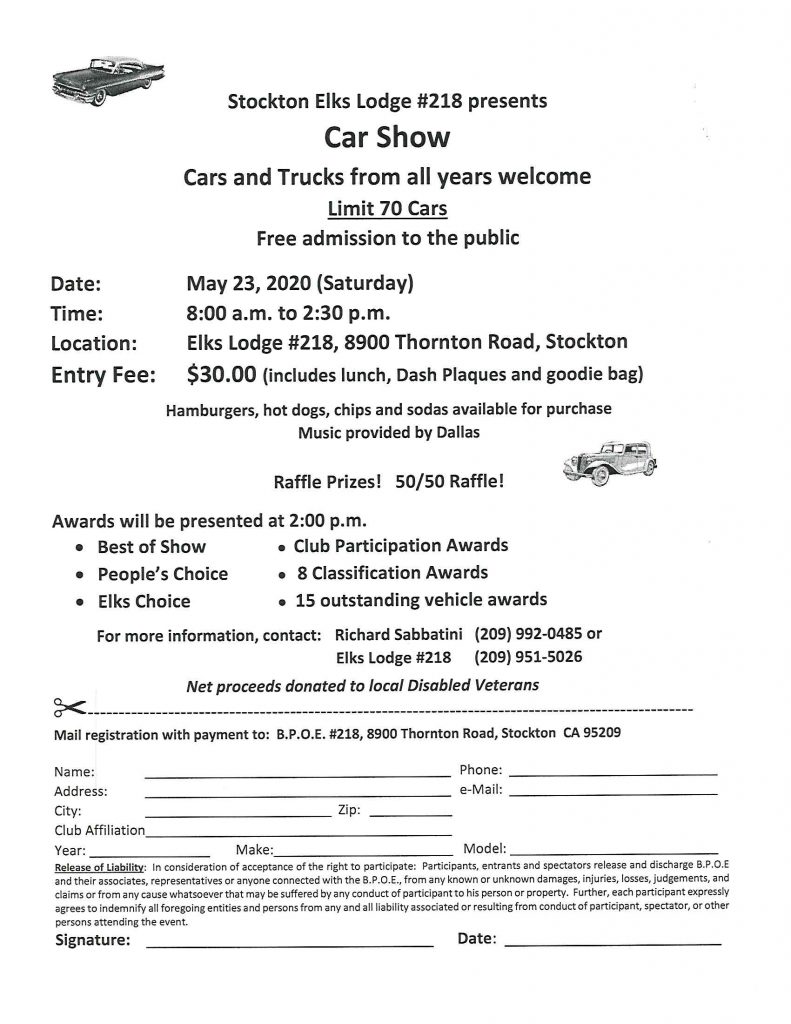 Stockton Elks Car Show