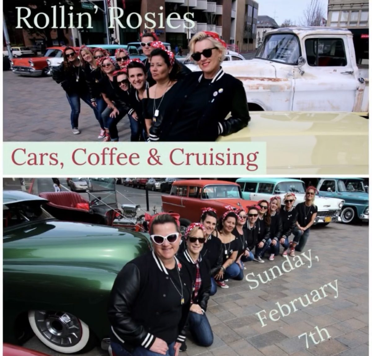 Rollin’ Rosies Cars, Coffee and Cruisin’