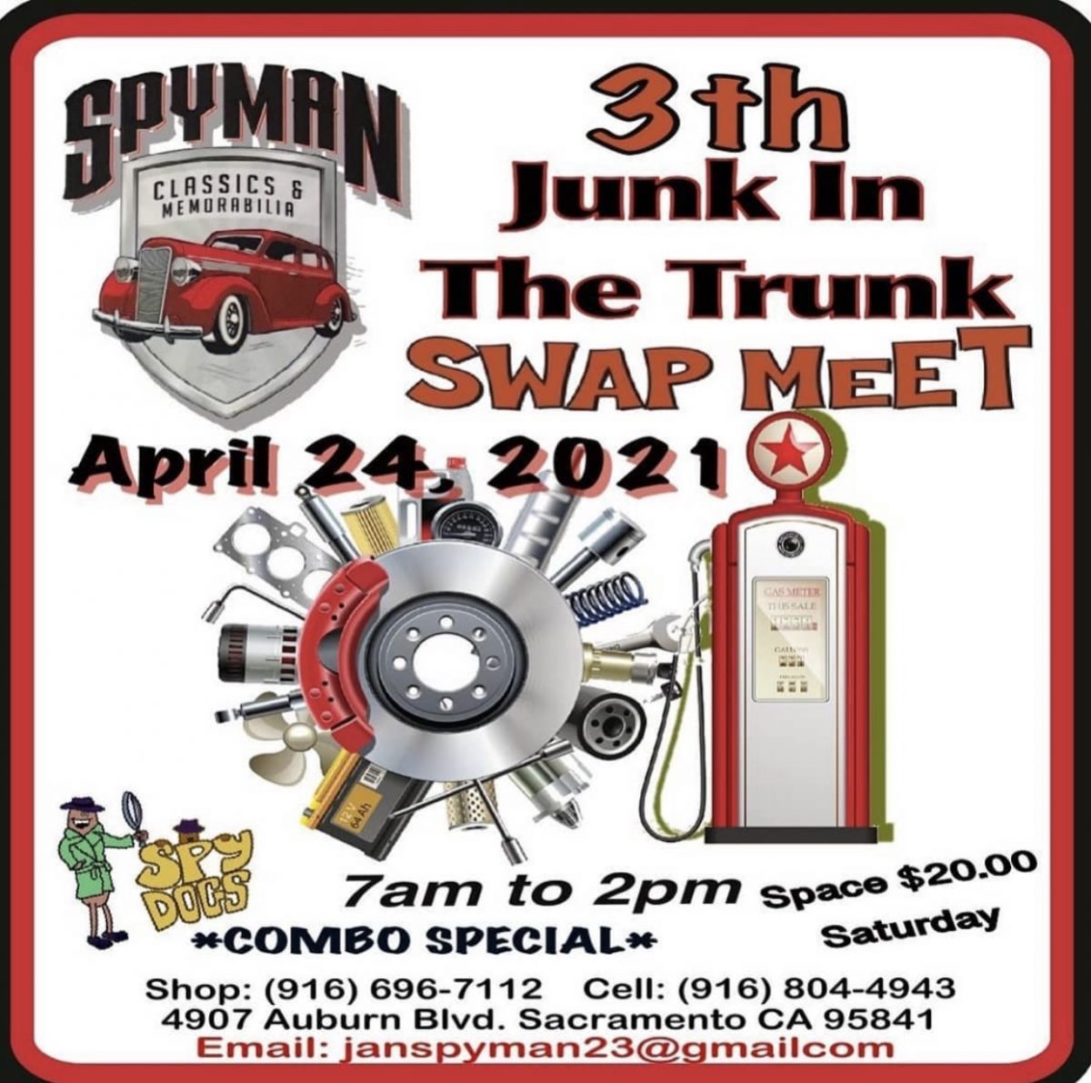 Spyman Classics 3rd Junk in the Trunk Swap Meet