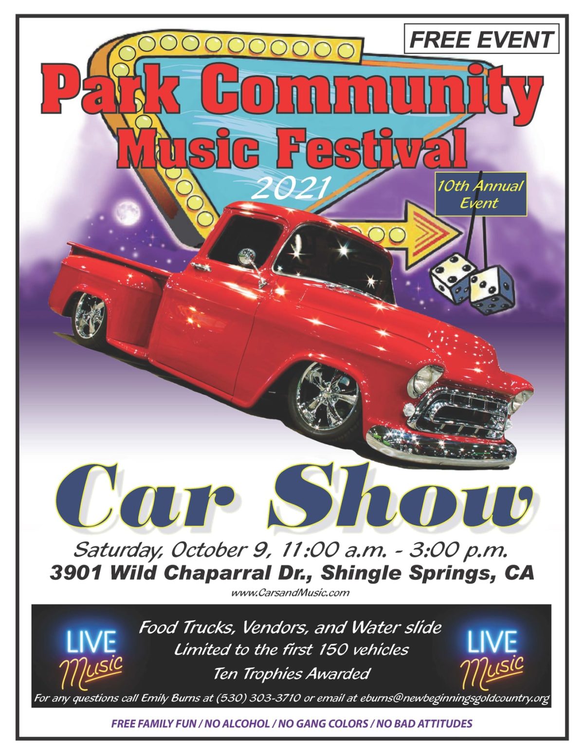 10th Annual Park Community Music Festival & Car Show