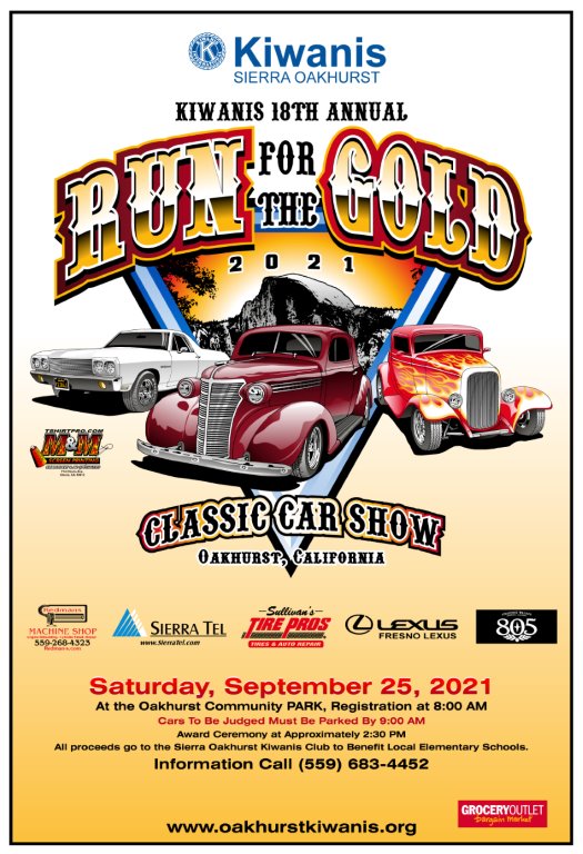 Run for the Gold Car Show