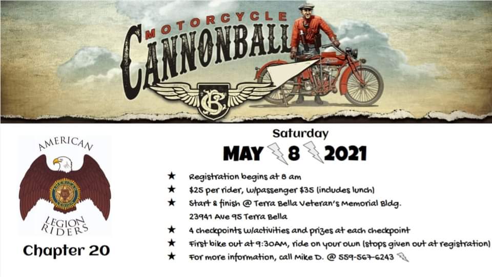 MOTORCYCLE CANNONBALL 2021