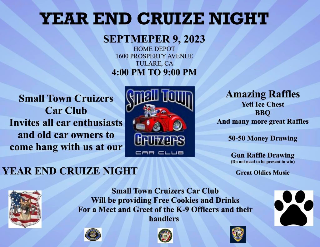 Small Town Cruisers Year End Cruise Night