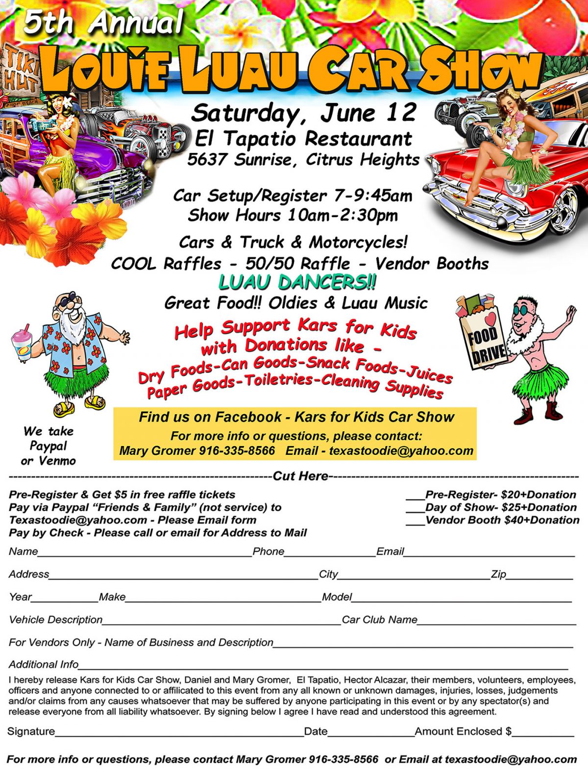 The 5th Annual Louie Luau Car Show