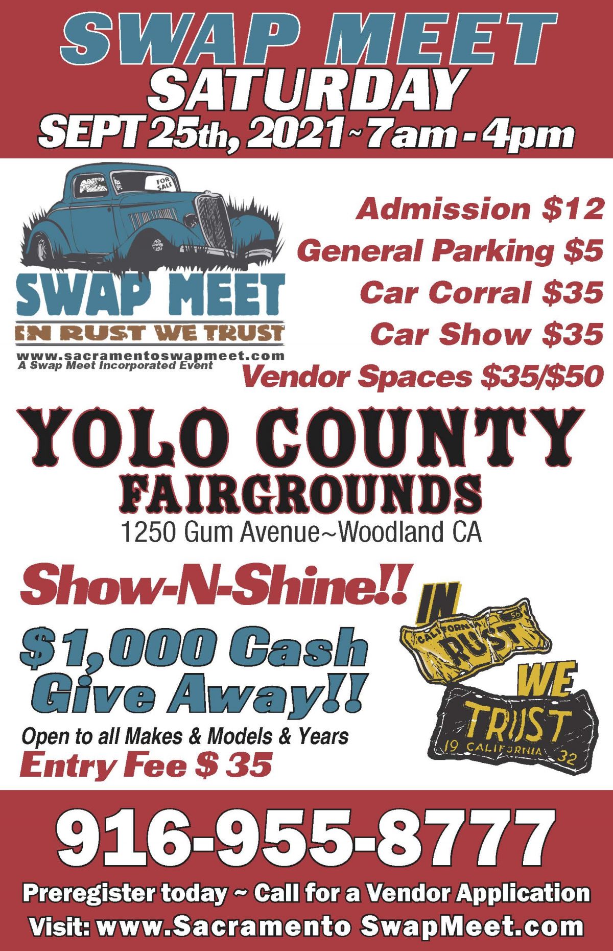 Sacramento Classic Car & Parts Swap Meet Fall 2021