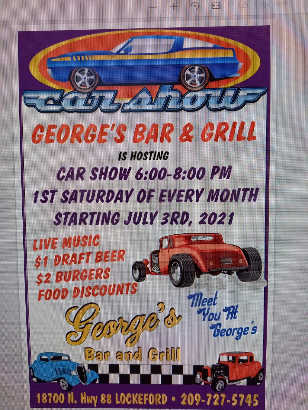 George’s Bar & Grill Car Show