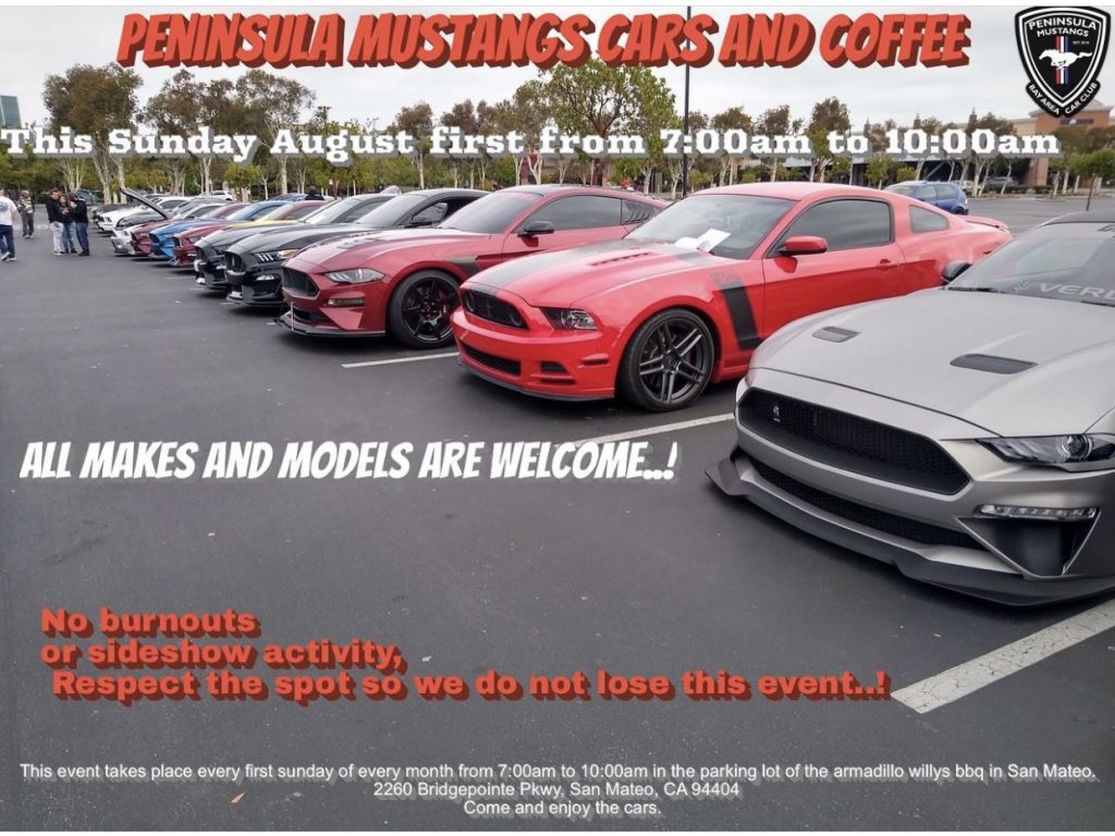 Peninsula Mustangs Cars and Coffee