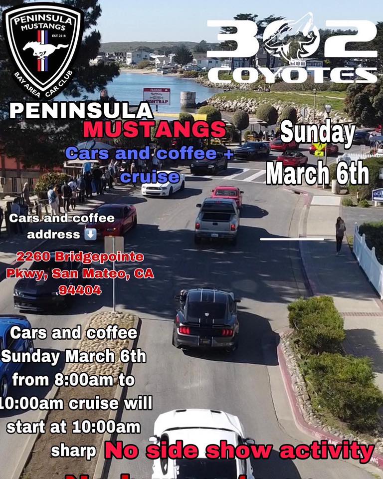 Peninsula Mustangs Cars and Coffee