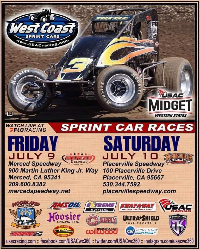 USAC West Coast Sprint Car Series Race #6