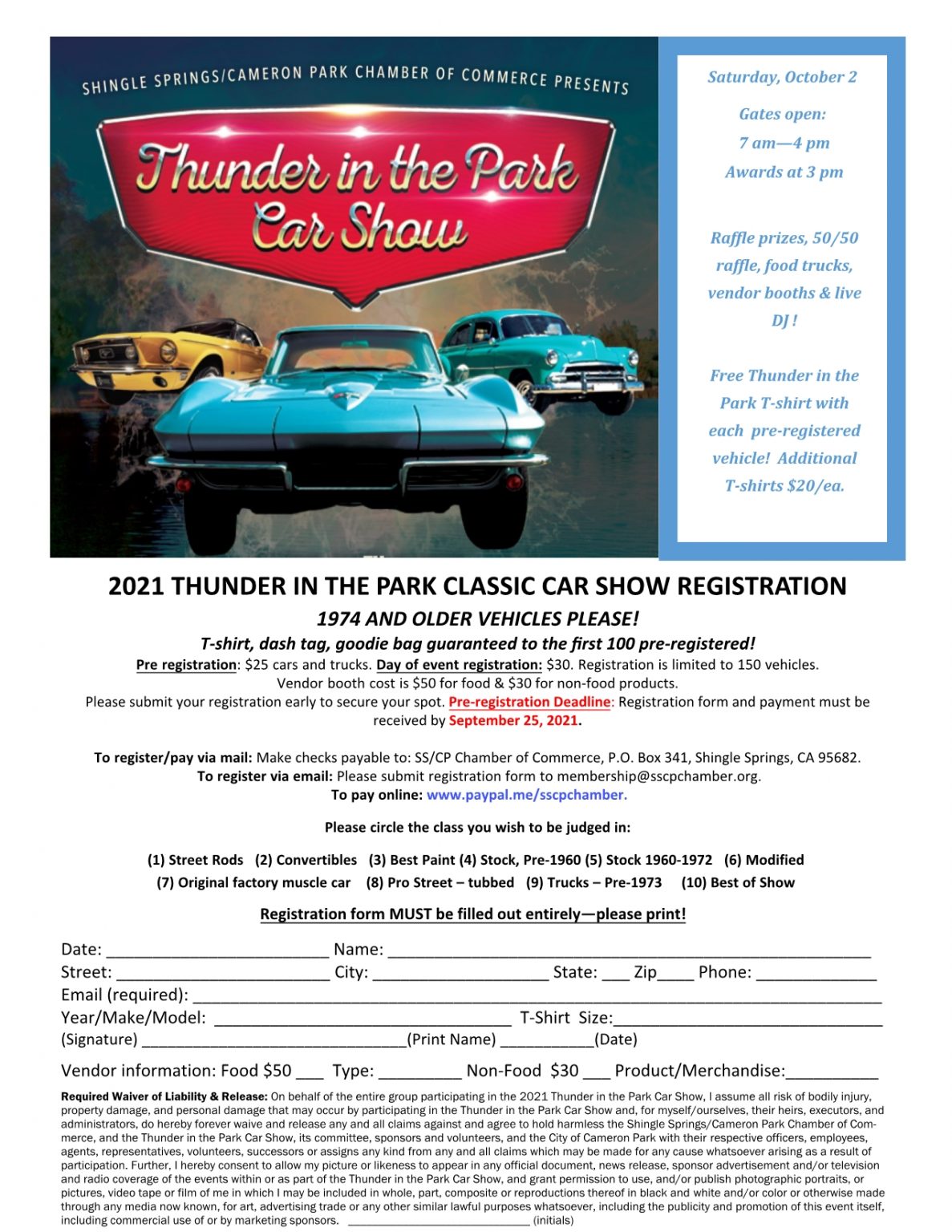 Thunder In The Park Car Show NorCal Car Culture