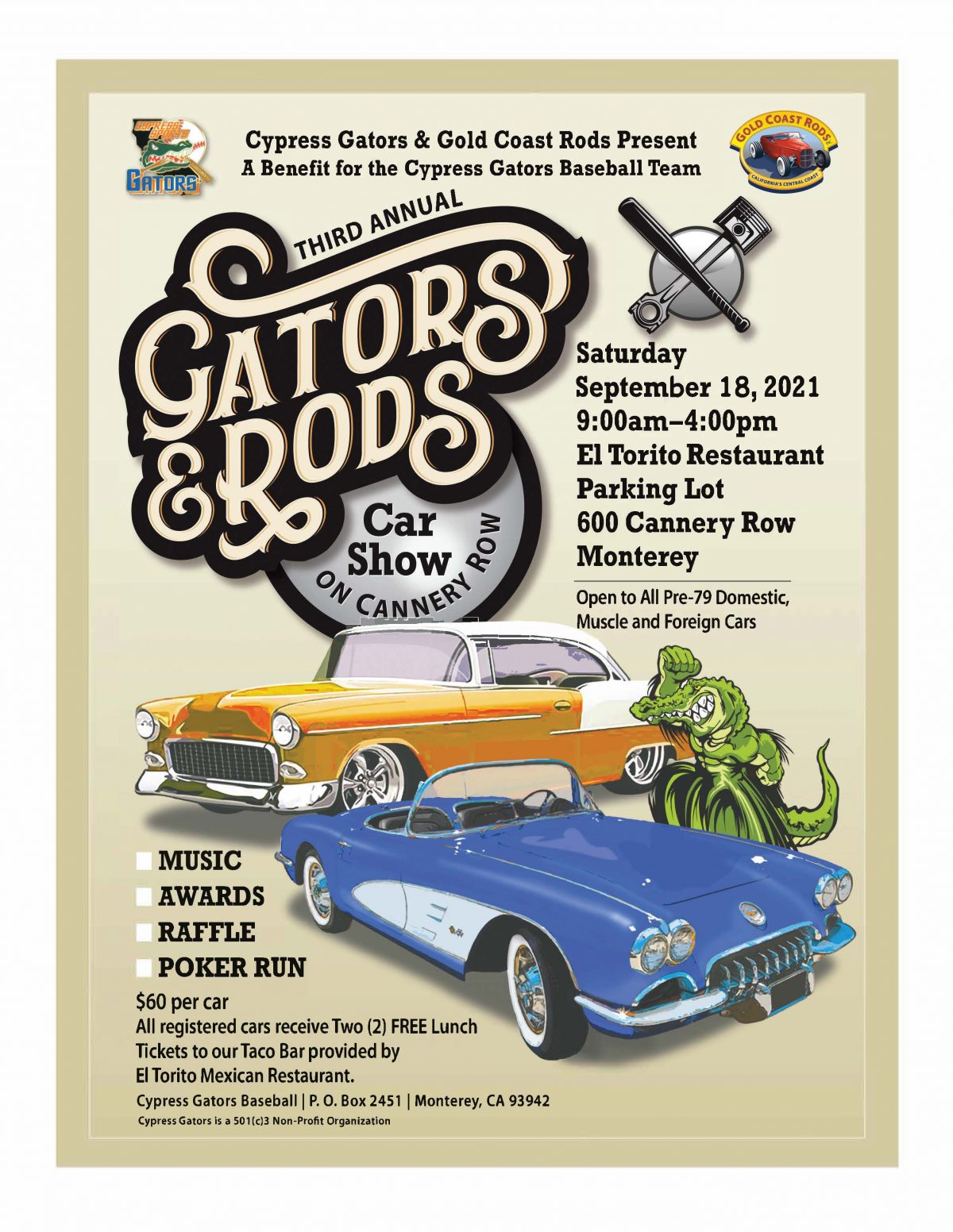 Gators & Rods Car Show