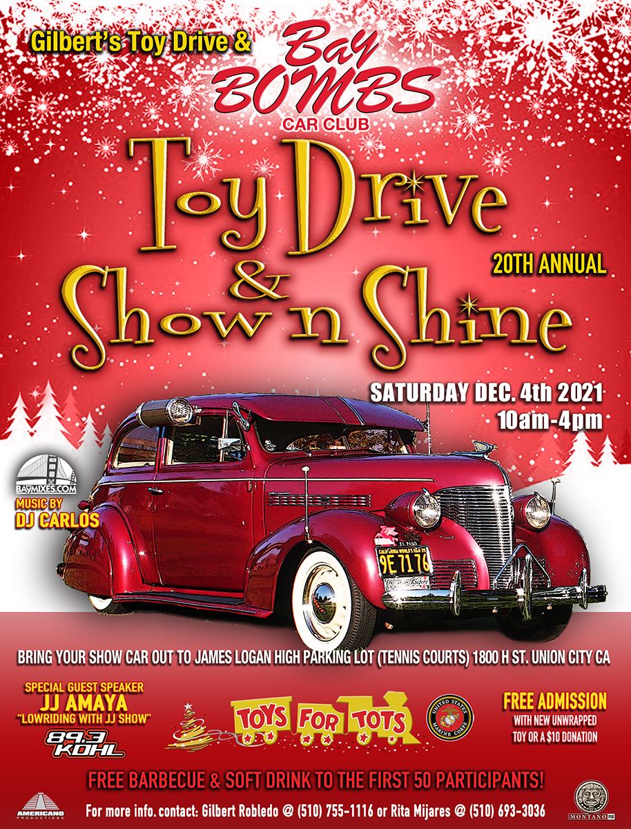 Gilbert's and Bay Bombs CC Toy Drive