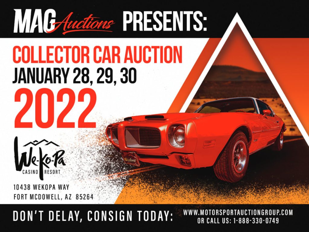 MAG Auctions January 2022 Collector Car Auction