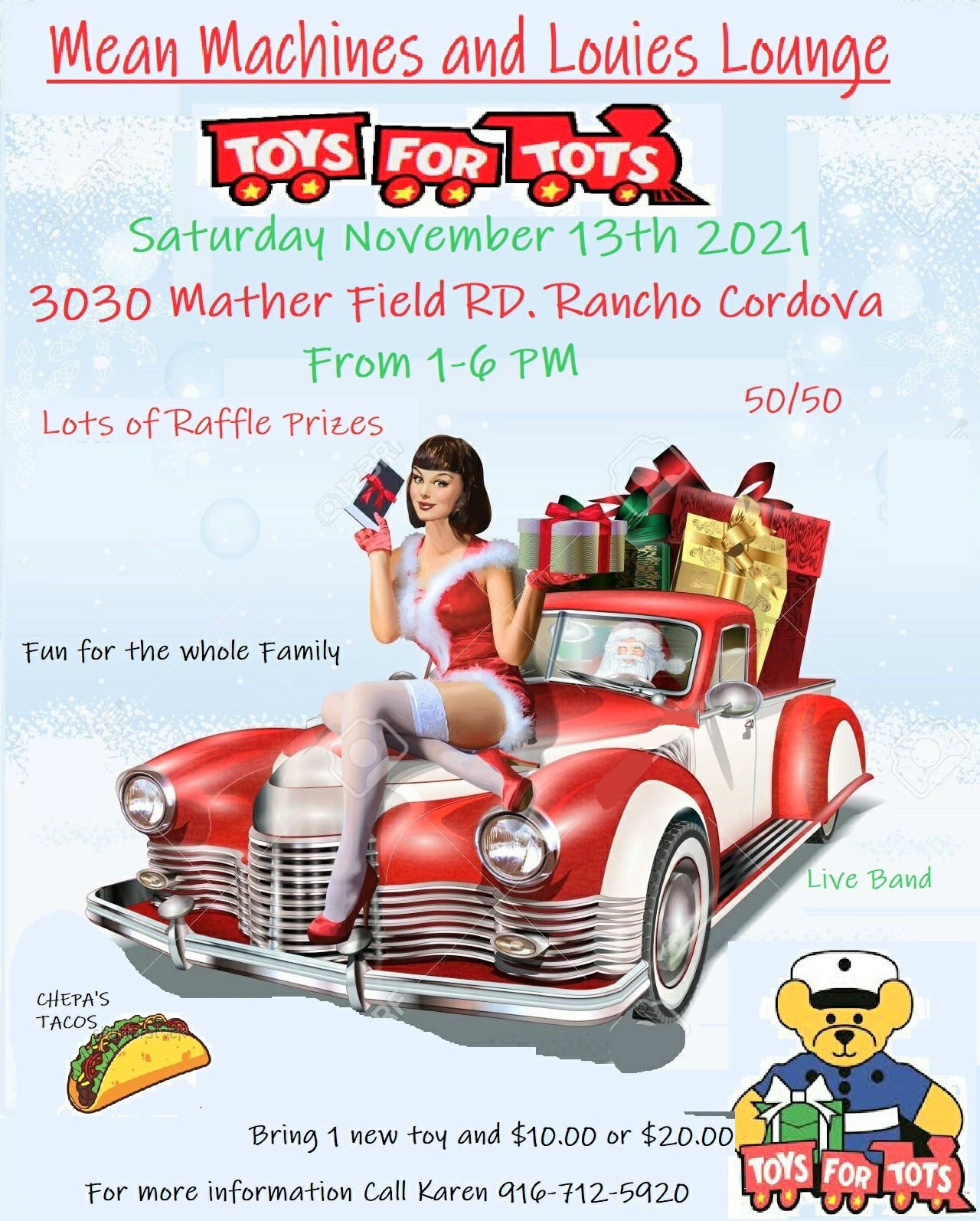 Mean Machines Toys For Tots Car Show