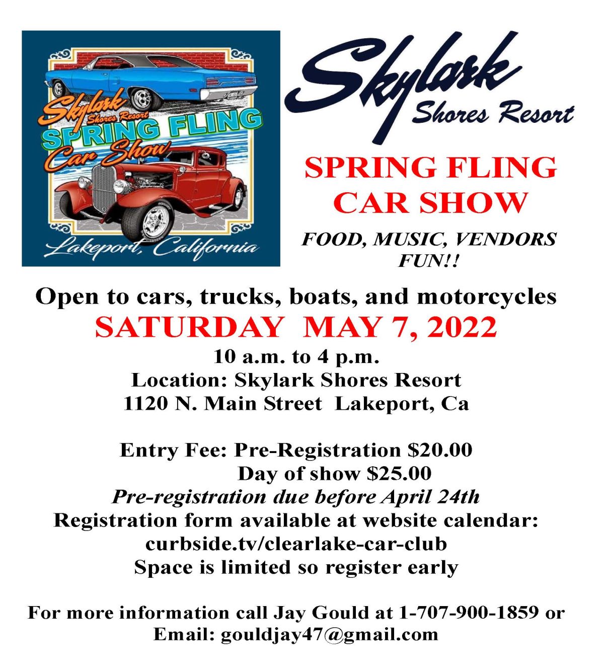 Skylark Shores Resort Show & Shine Car Show