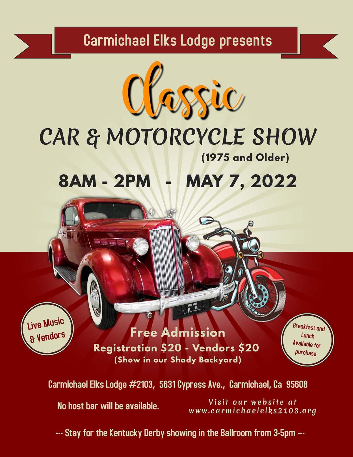 Carmichael Elks Classic Car and Motorcycle Show