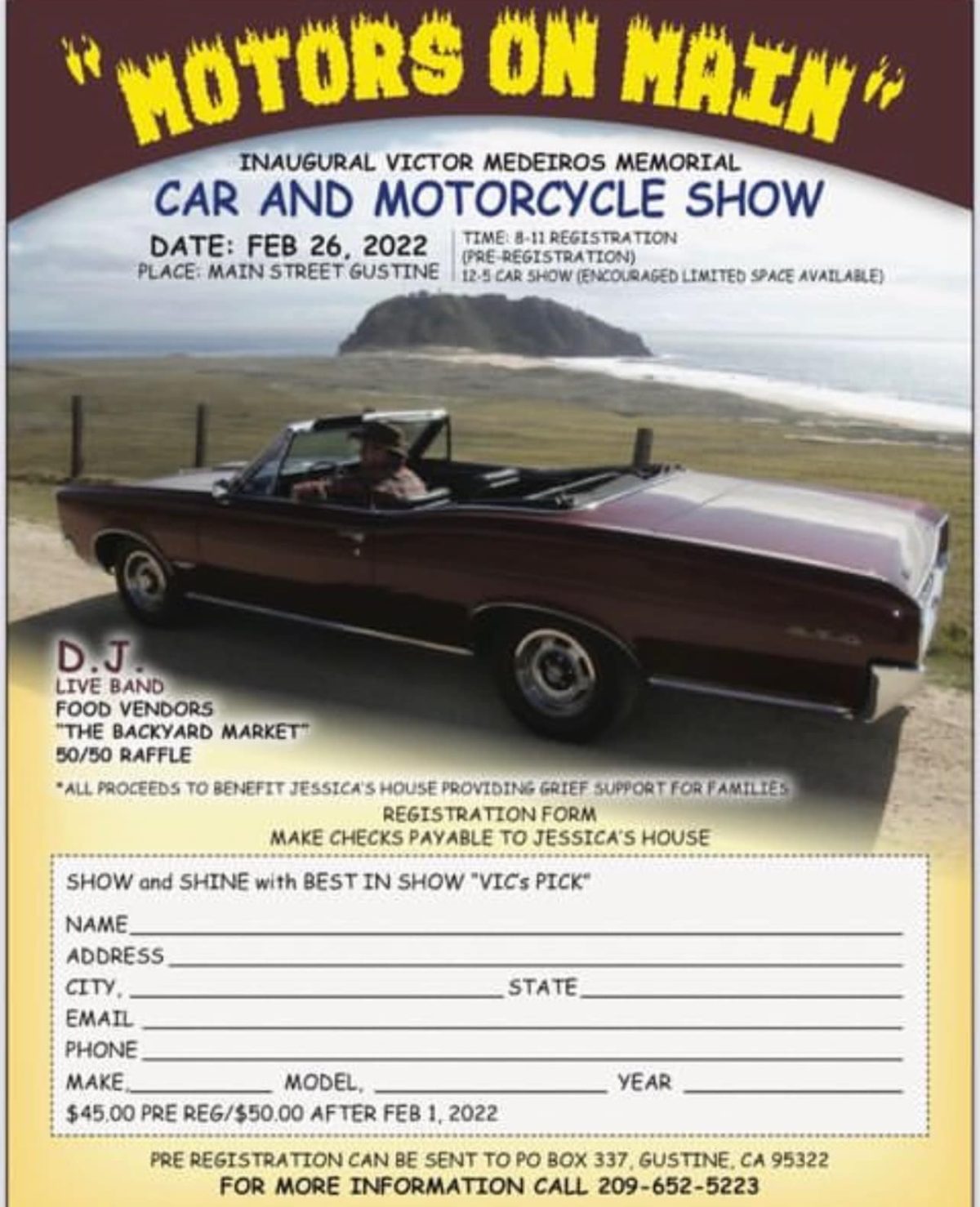 Motors on Main – Victor Medeiros Memorial Car Show