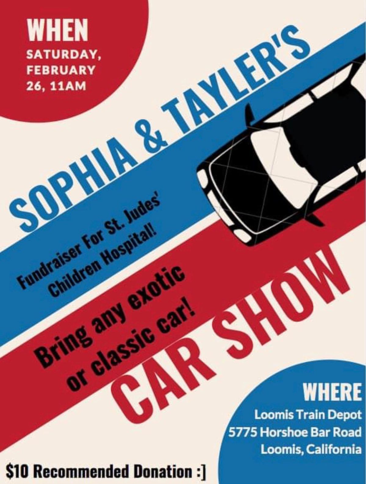 Sophia & Tayler’s Car Show