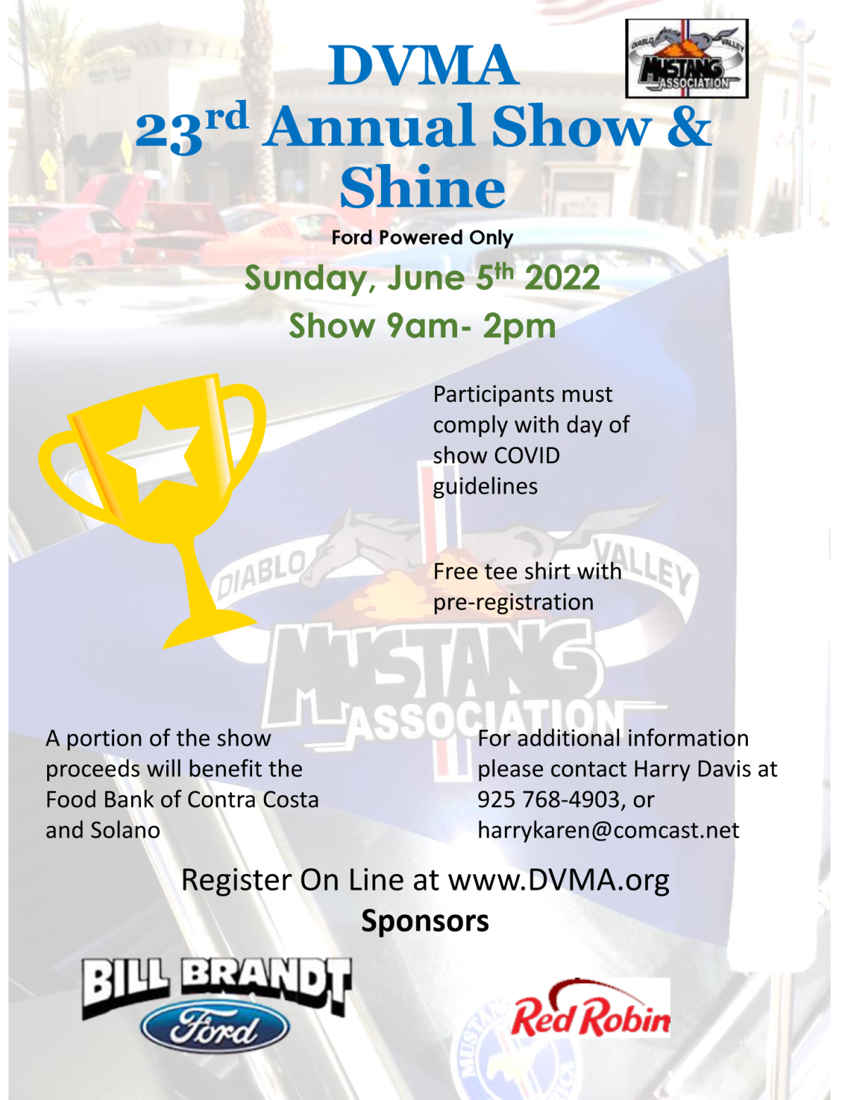 Diablo Valley Mustang Association Show and Shine