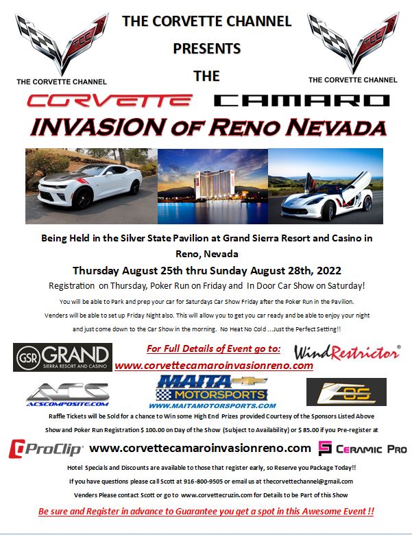 Corvette Camaro Invasion of Reno Nevada