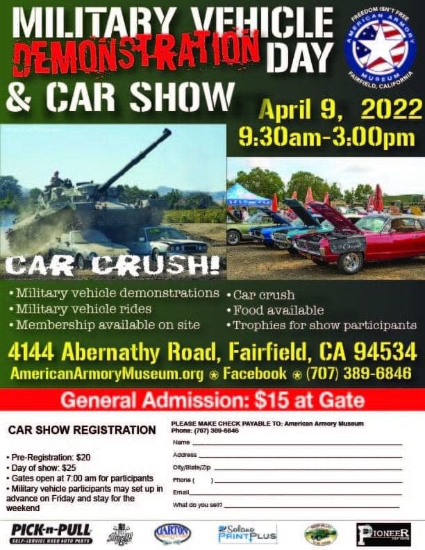 Military Vehicle Demonstration Day and Car Show