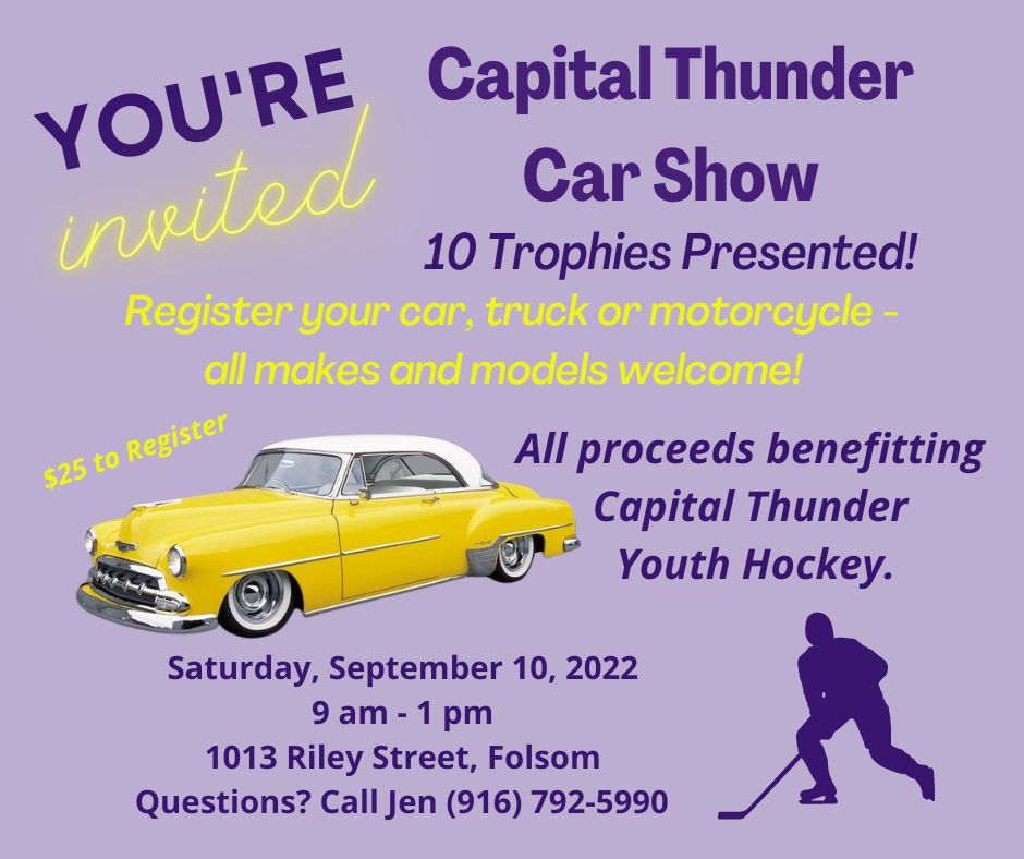 Capital Thunder Youth Hockey Car Show
