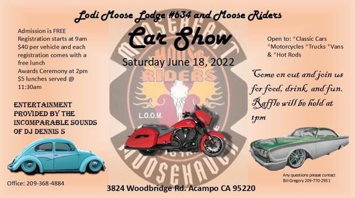 Lodi Moose Riders Car Show