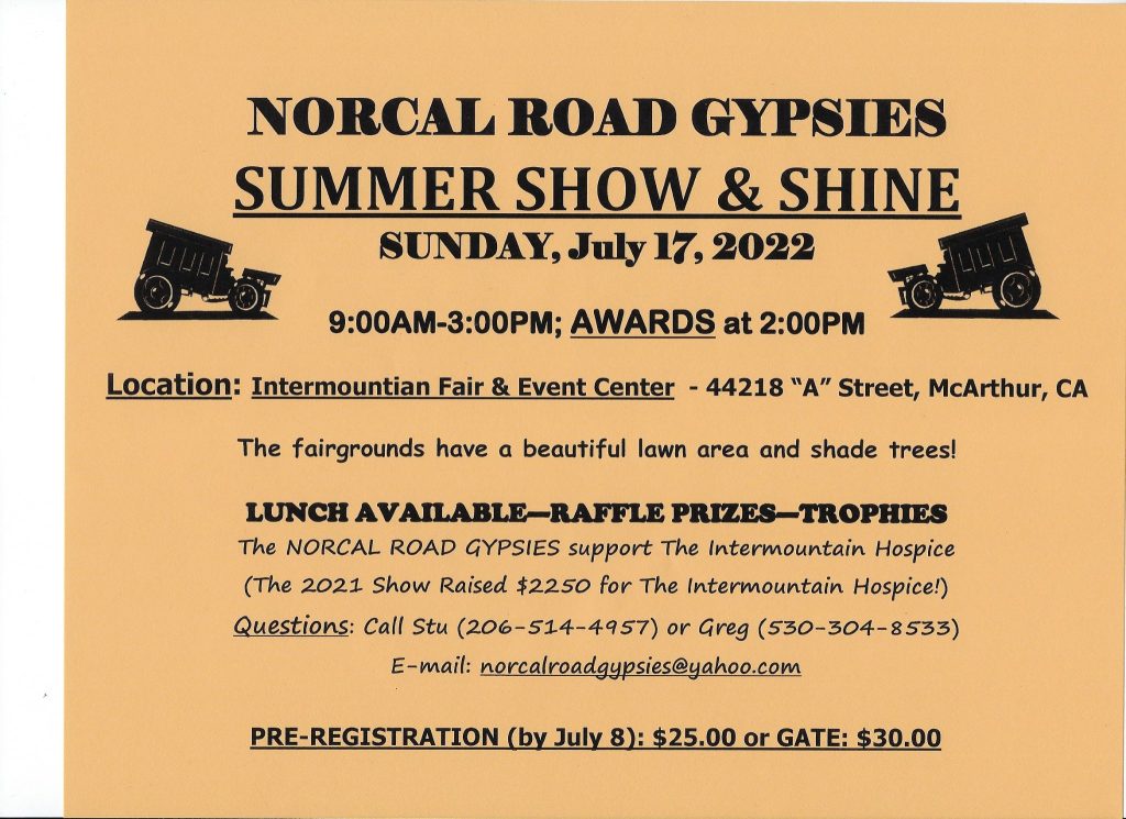 NorCal Road Gypsies Summer Show and Shine