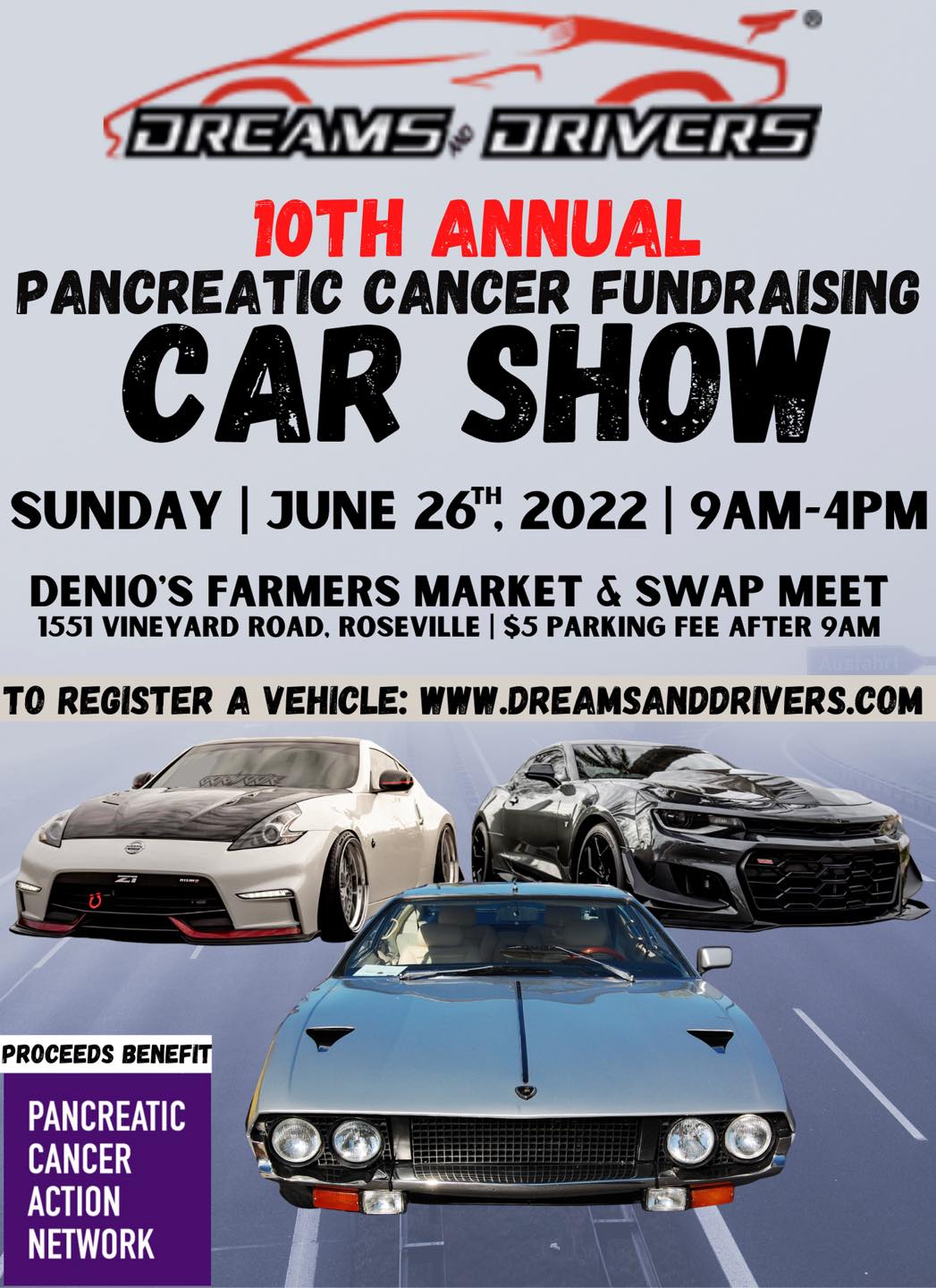 Pancreatic Cancer Fundraising Car Show