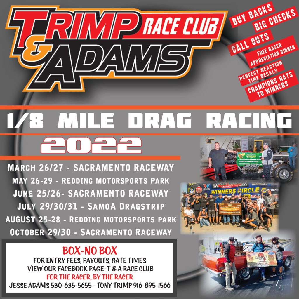 T & A Race Club Big Bucks Bracket Racing