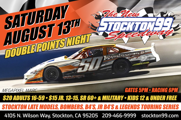Stockton 99 Weekly Racing - 8/13/22