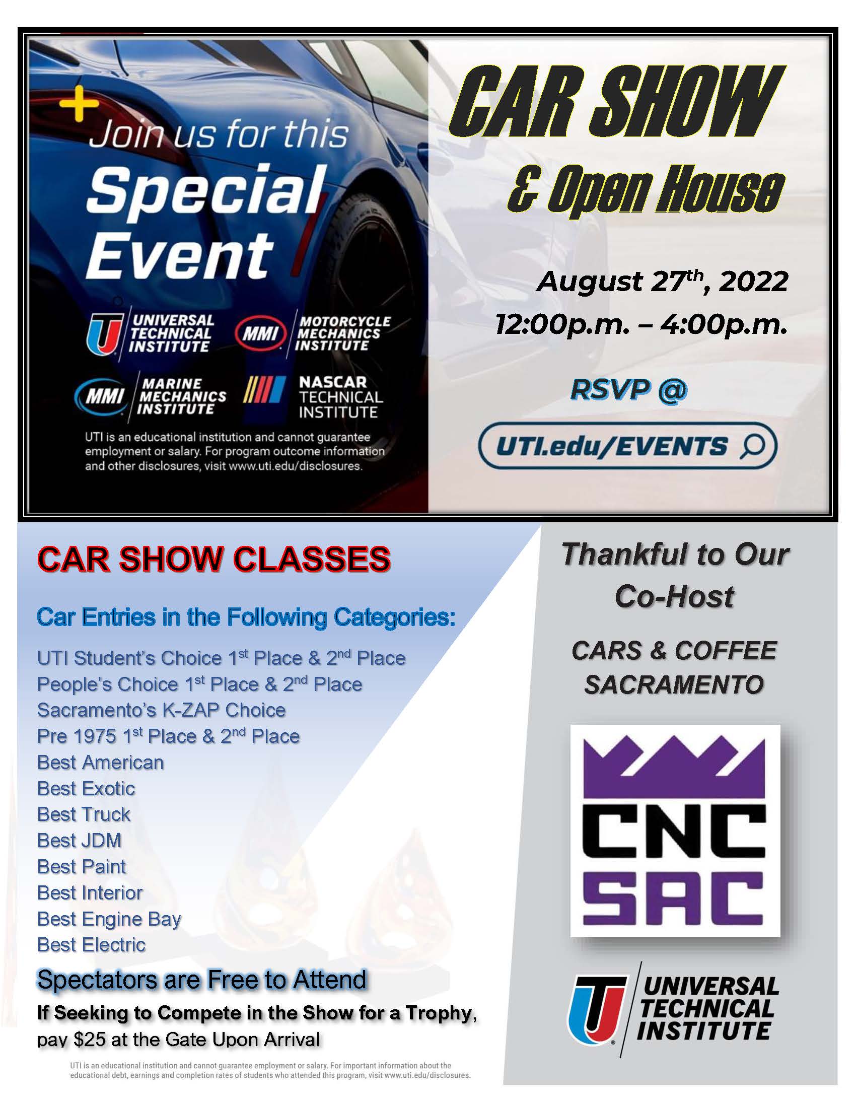 UTI Open House and Car Show