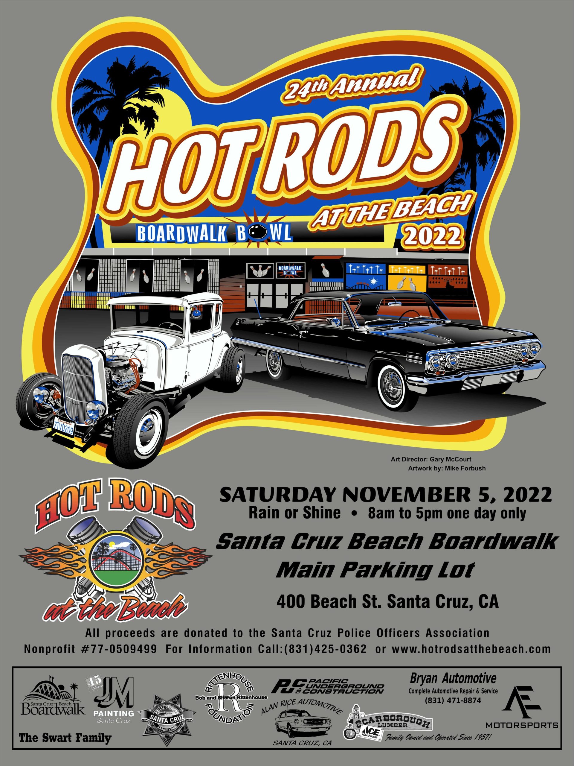 Hot Rods at the Beach